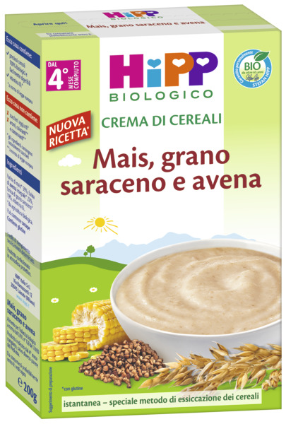 Hipp Biologico Crema di Mais e Grano Saraceno 200 grammi